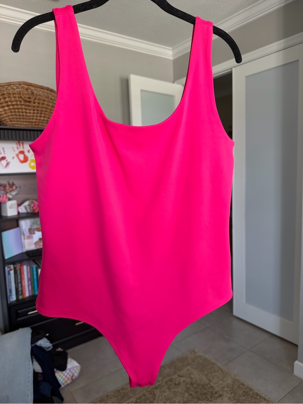 Express Hot Pink Sleeveless Bodysuit